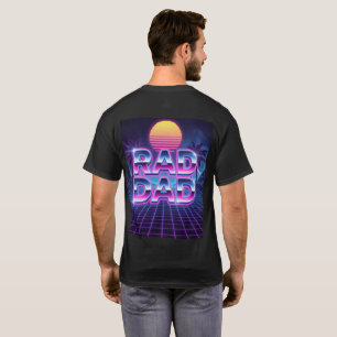 Camiseta Papá Radical Retro 80s Synthwave Día del Padre