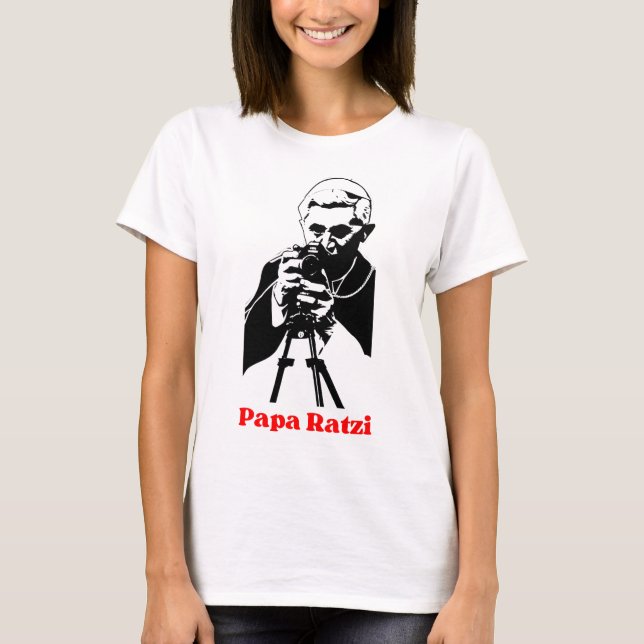Camiseta Papa Ratzi (Anverso)
