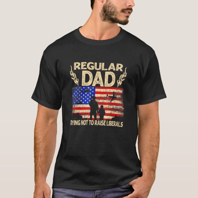 Camiseta Papá Regular Intenta No Criar A La U Liberal Estad (Anverso)