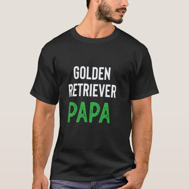 Camiseta Papa Retriever Dorado (Anverso)