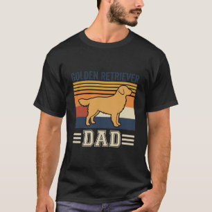 Camiseta Papá Retriever Dorado Perro Retro