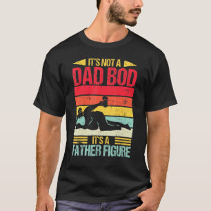 Camiseta Papá retro No es sangre de papá es figura de padre