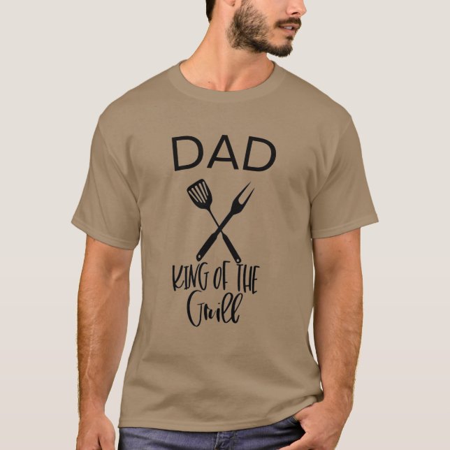 Camiseta Papá Rey del Grill (Anverso)