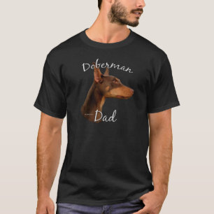 Camiseta Papá (rojo) 2 del Pinscher del Doberman
