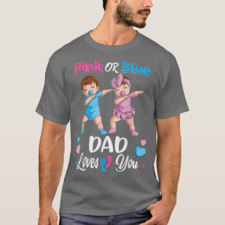 Camiseta Papá Rosa O Azul Ama A Tu Bebé Género Revelar Part