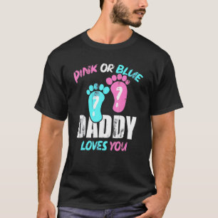 Camiseta Papá Rosa O Azul De Baby Shower Te Ama Gende