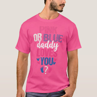 Camiseta Papá rosa o azul te ama