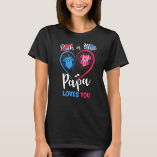 Camiseta Papa Rosa O Azul Te Ama El Embarazo Revea De Géner