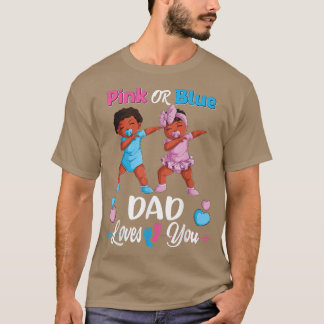Camiseta Papá Rosa O Azul Te Ama La Revela De Género Del Be