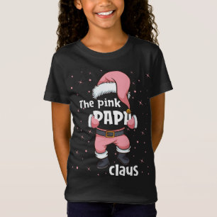 Camiseta Papá Rosa Papá Papá Papá Noel Navidades Matando Pa