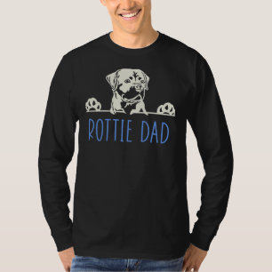 Camiseta Papá Rottie Con Perro Rottweiler 35