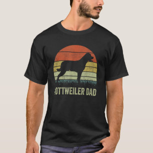 Camiseta Papá Rottweiler Para Hombres Retro Rottie Papá Per