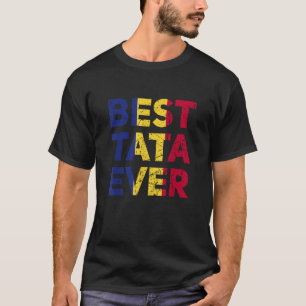 Camiseta Papá rumano Tata, el mejor tata del día del padre