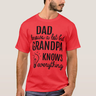 Camiseta Papá sabe mucho pero el abuelo lo sabe todo.