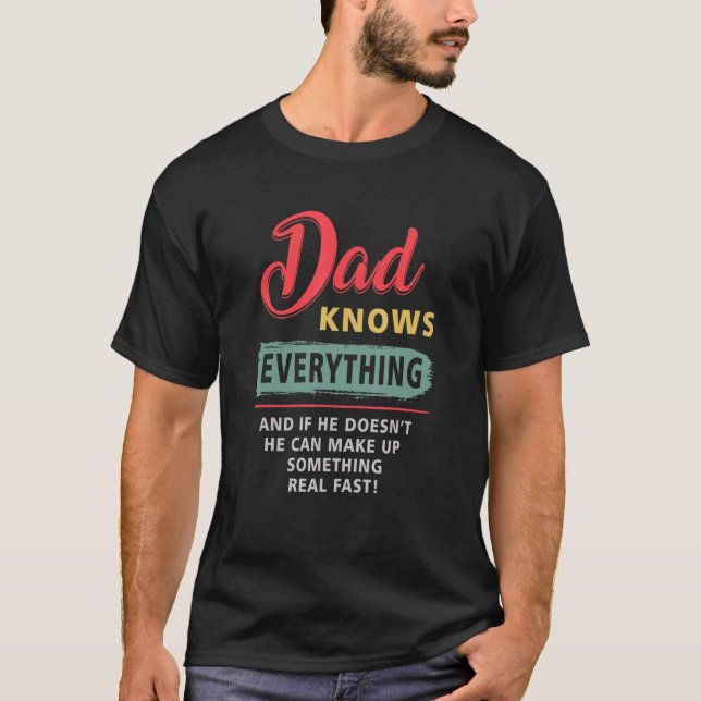 Camiseta Papá Sabe Todo Lo Que Puede Hacer Algo Real (Anverso)