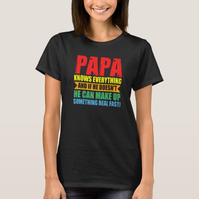 Camiseta Papa sabe todo Papá   (Anverso)