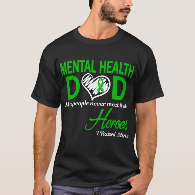 Camiseta Papá Salud Mental Crié Al Mío (Anverso)