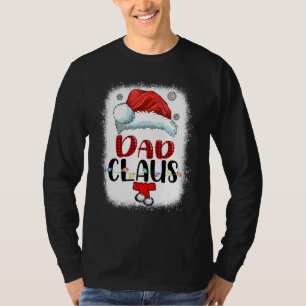 Camiseta Papá Santa Claus Navidad Familiar Emparejando Blan