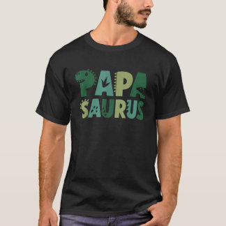 Camiseta Papa Saurus Cumpleaños Familiar Parejo Dinosaurio