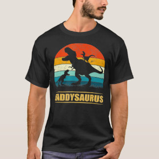 Camiseta Papá Saurus Daddy Dinosaur Familia T Re 2 Niños Pa