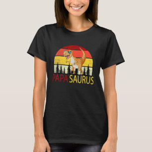 Camiseta Papa Saurus Familia Compartida Dinosaurio T Rex Re