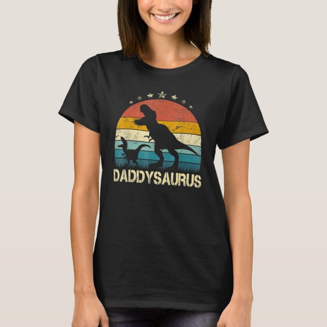 Camiseta Papá Saurus Rex Dinosaurio, Día del Padre para Pap (Anverso)