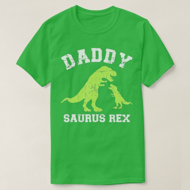 Camiseta Papá saurus rex dinosaurio regalo del día para pap (Diseño del anverso)