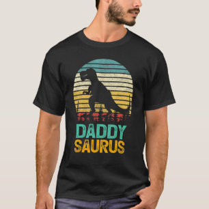 Camiseta Papá Saurus Rex Dinosaurios Hombres Familia del Dí