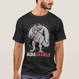 Camiseta Papá Saurus T Rex Hombres Matrimonio familiar del