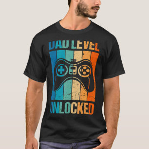 Camiseta Papá se desbloqueó el nuevo papá del día del padre