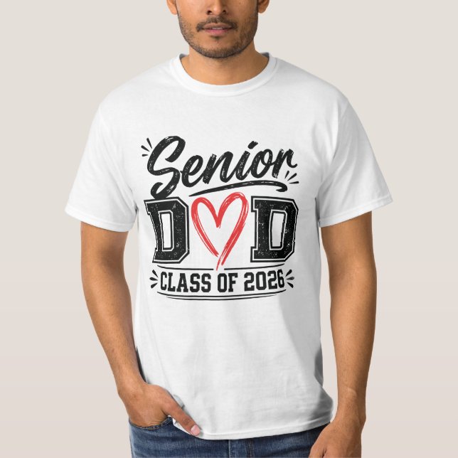 Camiseta papá senior clase de 2026 (Anverso)