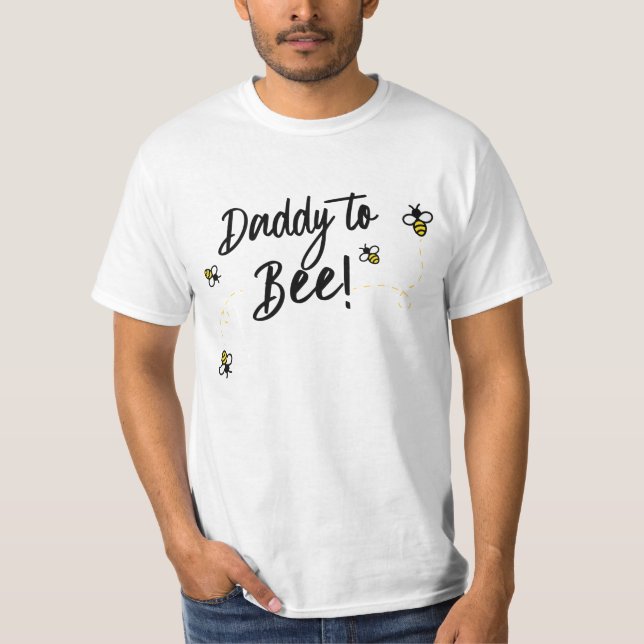 Camiseta Papá será| Bee Theme Baby Shower (Anverso)