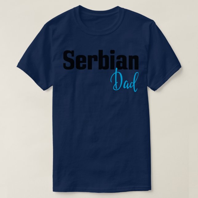 Camiseta Papá serbio (Diseño del anverso)