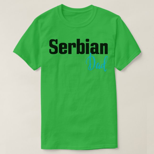 Camiseta Papá serbio (Diseño del anverso)