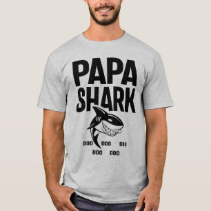 Camiseta Papa Shark T-Shirt Doo Doo Doo Fathers Day