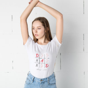 Camiseta Papá siempre gana un Día de San Valentín moderno d