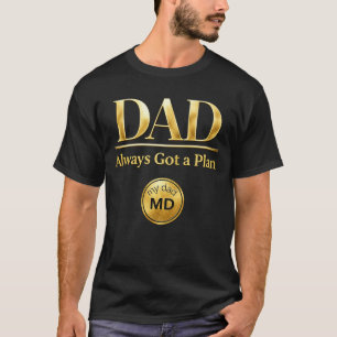 Camiseta PAPÁ — Siempre Tiene un Plan