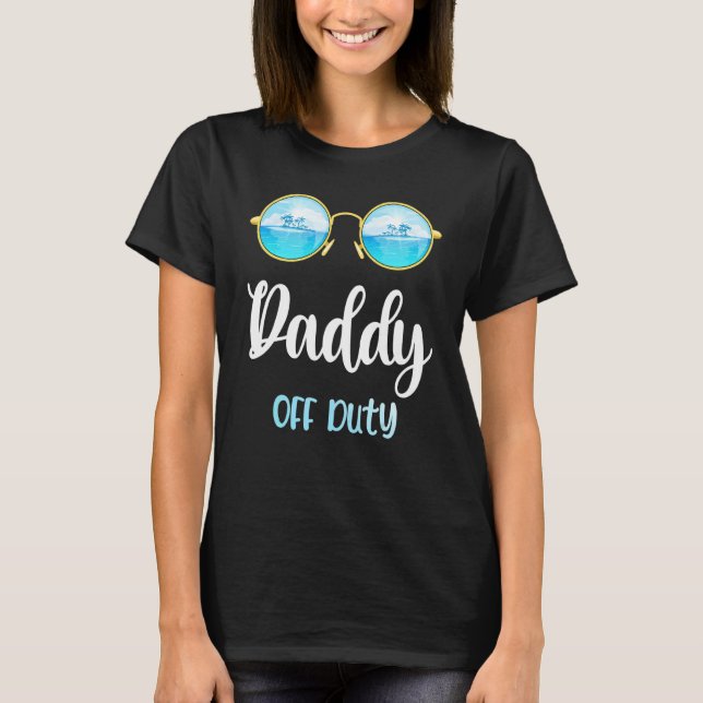 Camiseta Papá sin servicio gafas de sol vacaciones de veran (Anverso)