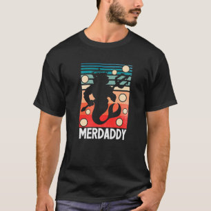Camiseta Papá Sirena Merman Nadando El Día del Padre