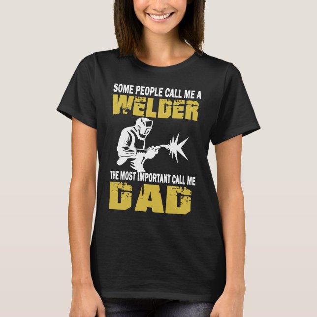 Camiseta Papá soldador (Anverso)