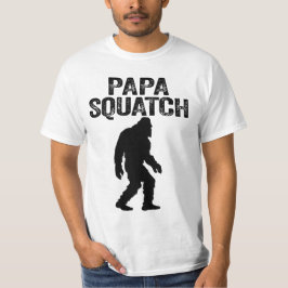 Camiseta Papa Squatch Funny Bigfoot - Regalo del Día del Pa