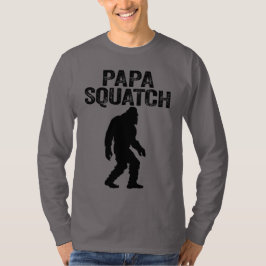 Camiseta Papa Squatch Funny Bigfoot - Regalo del Día del Pa