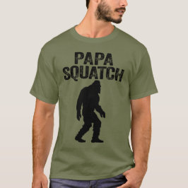 Camiseta Papa Squatch Funny Bigfoot - Regalo del Día del Pa