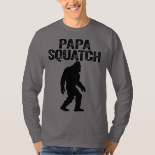Camiseta Papa Squatch Funny Bigfoot - Regalo del Día del Pa