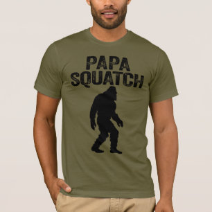 Camiseta Papa Squatch Funny Bigfoot - Regalo del Día del Pa