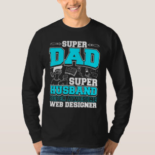 Camiseta Papá Super Awesome Web Er