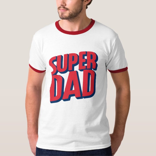Camiseta Papá superhéroe (Anverso)