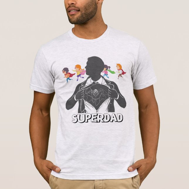 Camiseta Papá superhéroe (Anverso)