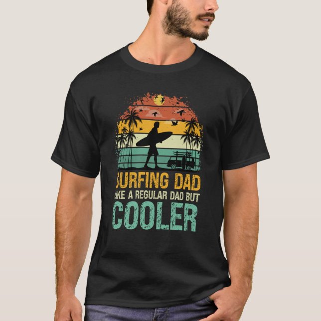 Camiseta Papá surfista como un papá normal pero más genial  (Anverso)
