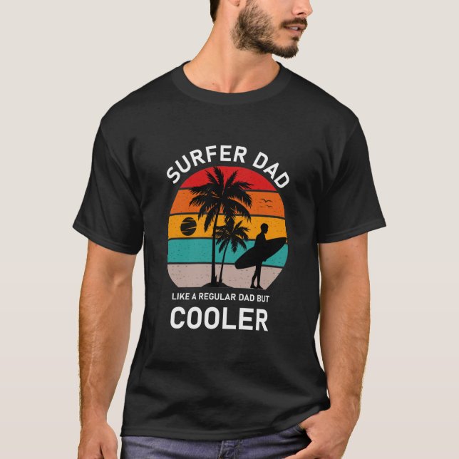 Camiseta Papá surfista - Surfing (Anverso)